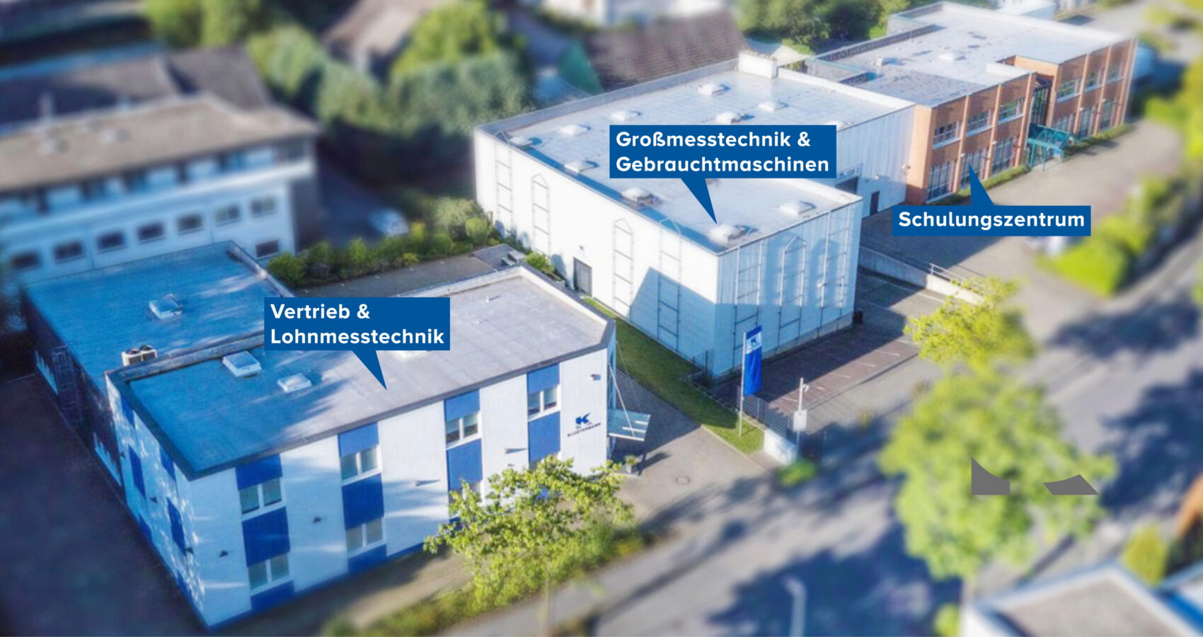 Klostermann Unternehmenssitz mit Schulungszentrum, Lohnmessräumen und Gebrauchtmaschinenservice